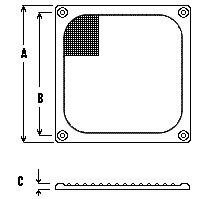 FFM 250 -  60mm Aluminum Fan Filters