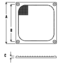 FFM 365 92mm Aluminum Fan Filters